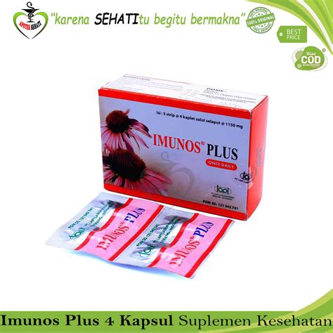 Jual IMUNOS PLUS KAPLET MULTIVITAMIN DAYA TAHAN TUBUH PER STRIP