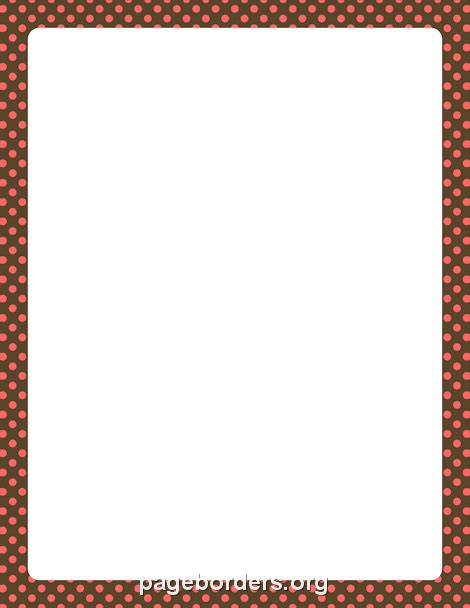 Polka Dot Border Template - ClipArt Best