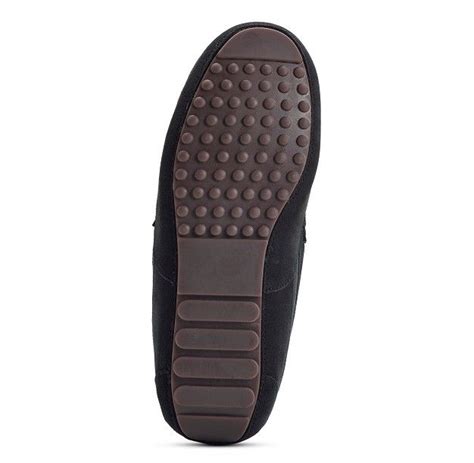 Mens Black Moccasin Slippers Sale Online Bellvalefarms