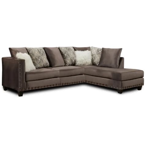 Girault Wide Right Hand Facing Modular Sofa Chaise Vigshome