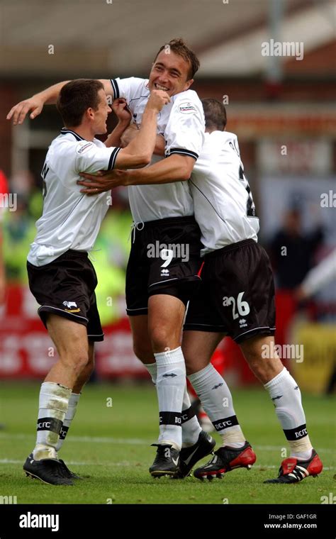 Derby Countrys Branko Strupar C Celebrates Scoring Hi Res Stock