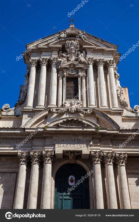 The Beautiful Baroque Church Of Santi Vincenzo E Anastasio A Trevi