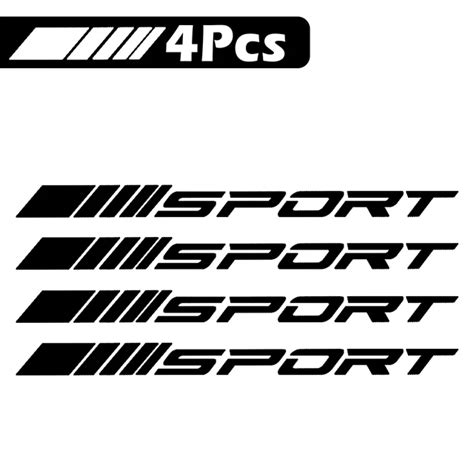 Fashion 4pc Car Stickers Wheels Rims Sport Racing Decal Decorative