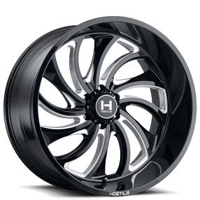 Hostile Wheels H Reaper Satin Black Off Road Rims Hst