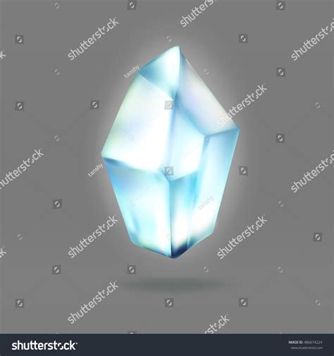 crystal vector isolated stock vector royalty