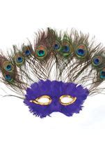 Adult Peacock Masquerade Feather Mask The Costume Land