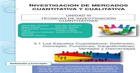 Unidad Iii Tecnicas De Investigacion Cuantitativas Casi Completo