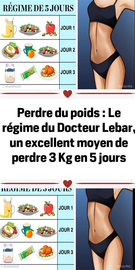 Perdre Du Poids Le R Gime Du Docteur Lebar Un Excellent Moyen De