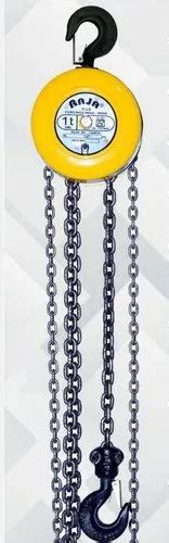 Mild Steel Raja Plus Chain Pulley Block Capacity Ton To Ton At