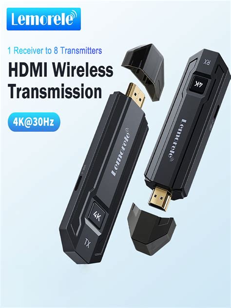 Lemorele P50,Беспроводной приемник передатчик HDMI,дисплей 4K ...