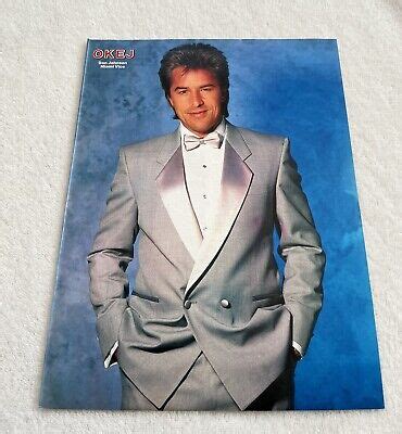 Miami Vice Don Johnson Clipping Poster Swedish Magazine Okej