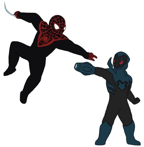 Spider-Man Vs Blue Beetle by Gaiash on DeviantArt