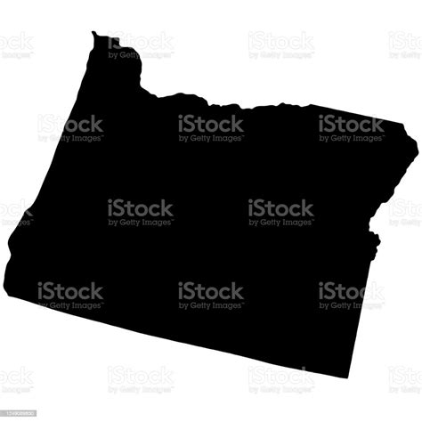 Vector Illustration Of The Oregon State Map Stock Illustration Download Image Now In