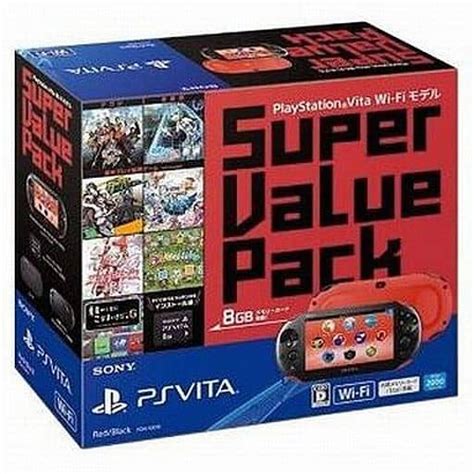 駿河屋 PSVita本体 スーパーバリューパック レッドブラック Wi Fiモデル PCH 2000 状態メモリーカード8GB欠品