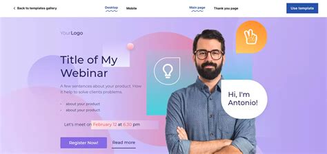 The Best Webinar Landing Pages In Templates