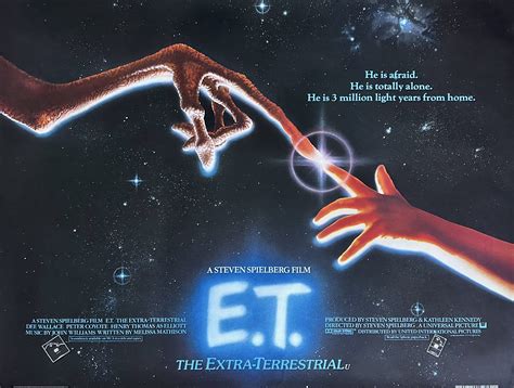 Original Et The Extra Terrestrial Movie Poster Steven Spielberg