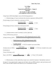 FSA Chapter 6 Rory Tran Docx Name Rory Tran Coe College ACC 171