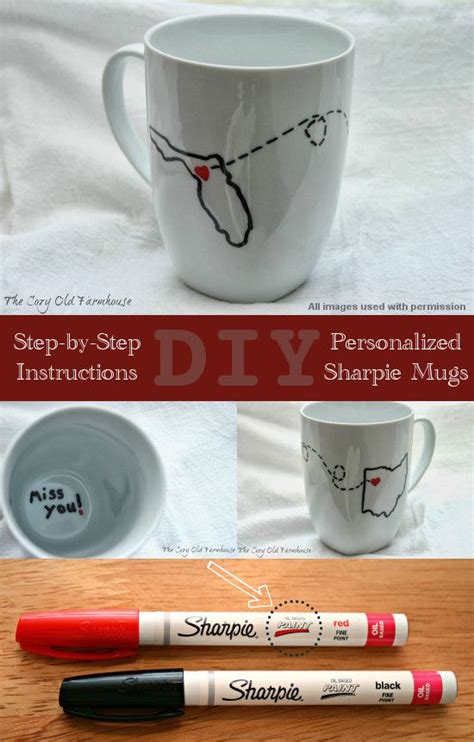 DIY Sharpie Mug The Right Way Easy Personalized Gift Idea Diy