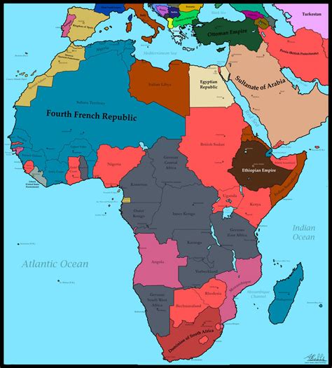 Ww1 Africa Map