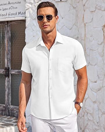 COOFANDY Hemd Herren Langarm Sommer Baumwolle Hemd Freizeithemd Regular