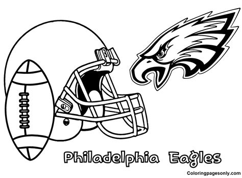 Philadelphia Eagles Coloring Pages - Coloring Pages For Kids And Adults