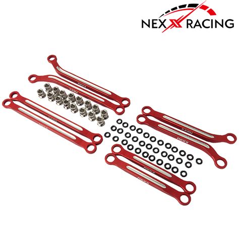 Nx 383 R Nexx Racing Cnc Alu High Clearance Links Set For Trx 4m Red Nexxracing