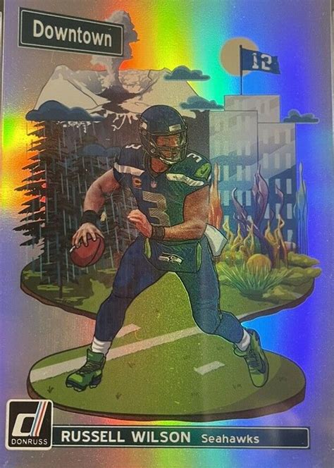 Russell Wilson 2018 Donruss DT 9 Downtown SSP Price Guide Sports