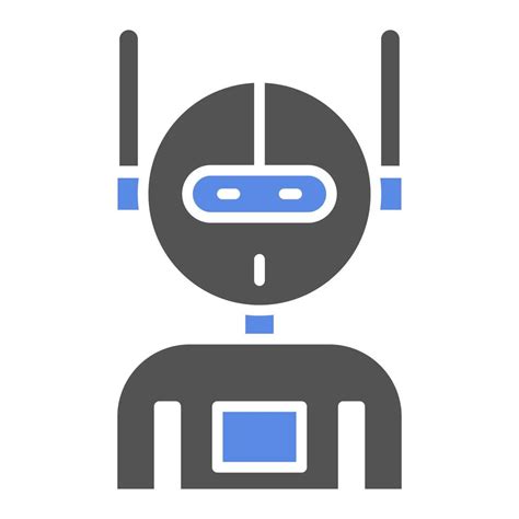 Robot Vector Icon Style 22407800 Vector Art At Vecteezy