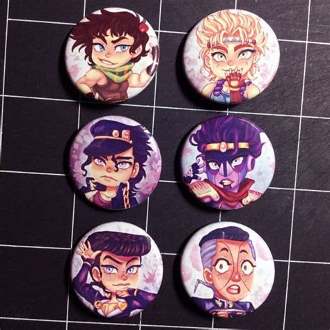 Jojos Bizarre Adventure Button Pins 125 In Button Pins Perfect For Backpacks Pencil Cases Ja