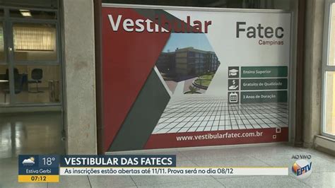 Fatecs Abrem Inscri Es Para Vestibular Mil Vagas Para Regi O