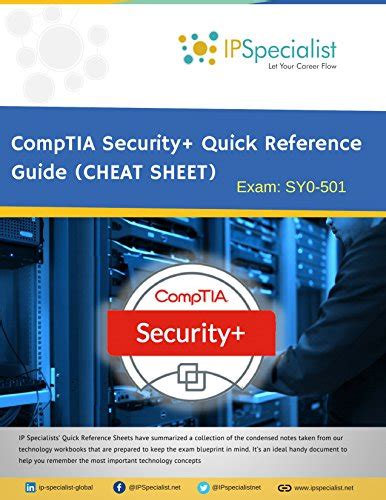 Comptia Security Quick Reference Guide Cheat Sheet Exam