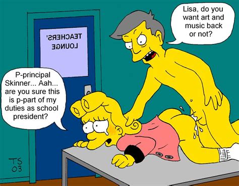 Post Lisa Simpson Seymour Skinner The President Wore Pearls The