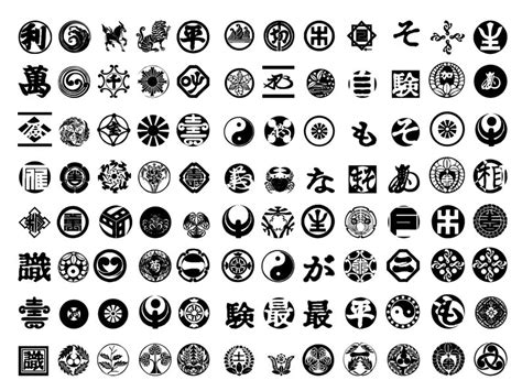 Asian Symbols Collection 100 Traditional Chinese Icons Yin Yang Asian