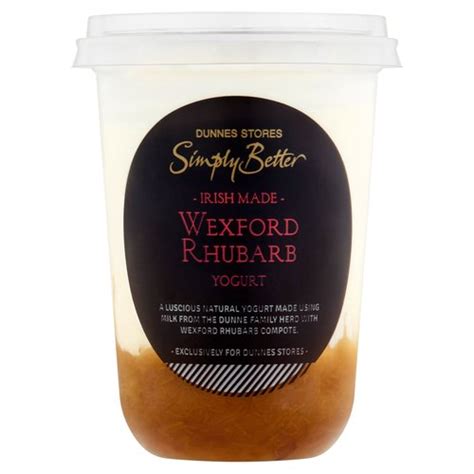 Dunnes Stores Simply Better Irish Made Wexford Rhubarb Yogurt 450g Dunnes Stores