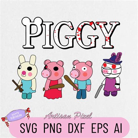 Piggy Roblox Svg, Roblox Game Svg, Roblox Characters Svg, Pi - Inspire
