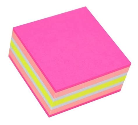 Bloco Adesivo Adelbras 51x51mm Neon Cores Suaves 250 Folhas