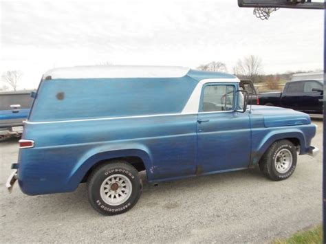 1957 Ford F100 Panel Truck 272 V8 3 Speed Man Calif Built Rare For