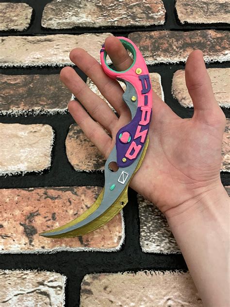 Valorant Velocity Karambit Knife 3D Printed Velocity Etsy Australia