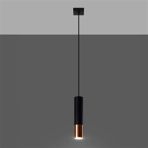 Lampa wisząca LOOPEZ 1 czarny miedź SL 0946 oświetlenie Phenomena Light