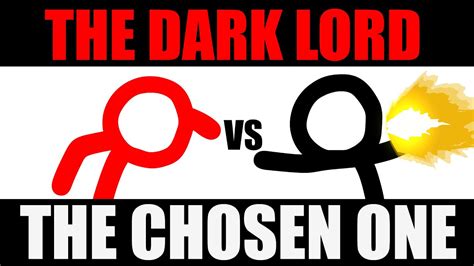 The Dark Lord Vs The Chosen One Fan Animation Youtube