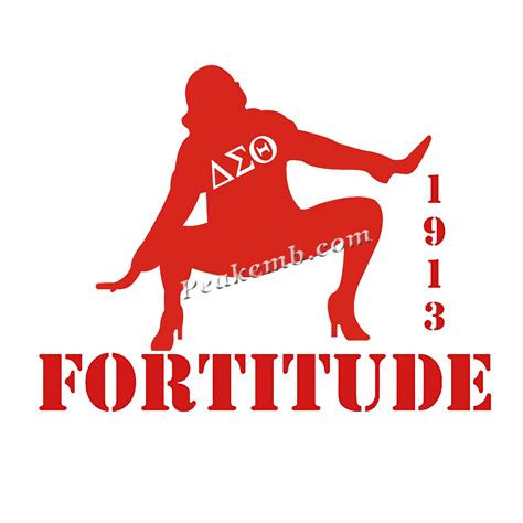 Fortitude 1913 Delta Sigma Theta Iron On Appliques Printable Transfers