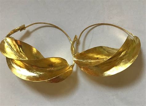 Fulani Hoop Earringsbrassfulani Gold Etsy