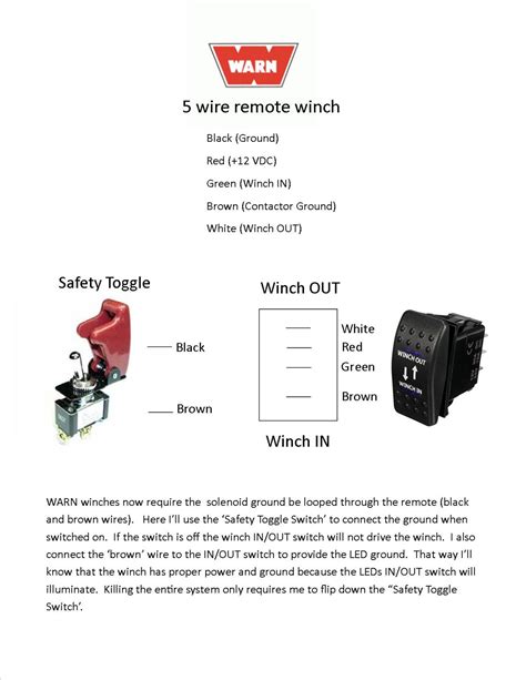 5 Pin Winch Controller In-Cab Wiring | Jeep Wrangler TJ Forum