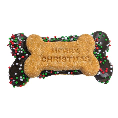 Small Merry Christmas Bone Cookie Dog Treat For Doggy Birthday Times