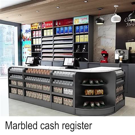 Runda Checkout Counter Cashier Working Table Simp Le Design High