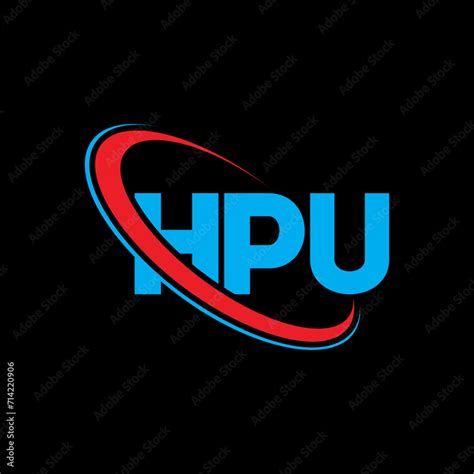 HPU logo. HPU letter. HPU letter logo design. Initials HPU logo linked with circle and uppercase ...