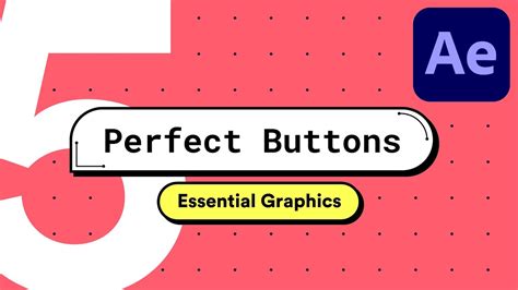 Perfect Buttons Mogrt After Effects Tutorial Youtube