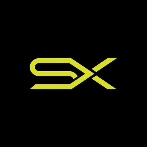 Premium Vector Letter Sx Logo Combined With Line Sx Modern Monogram