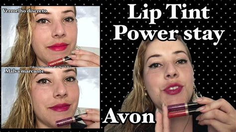 Lançamento Lip Tint Power Stay Avon YouTube