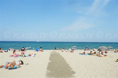 Plage Du Pont Tournant Saint Cyprien 66 Pyrénées Orientales Languedoc